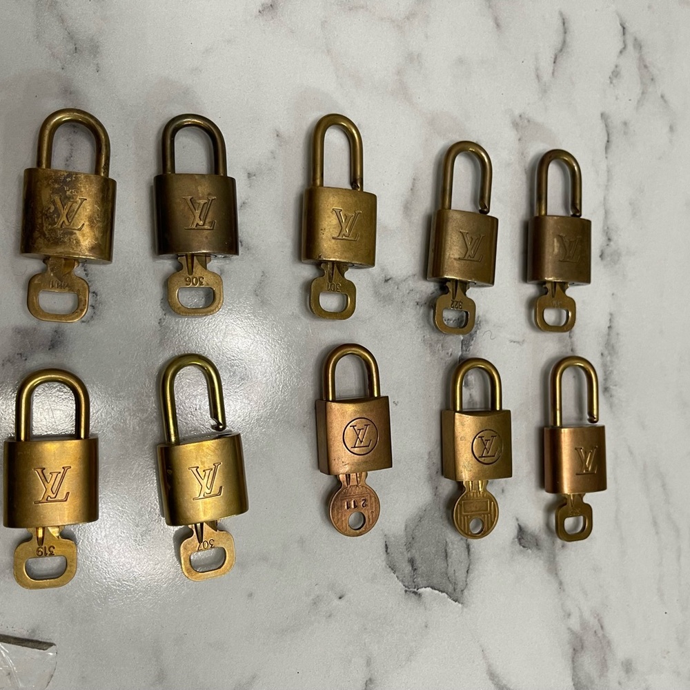 Authentic louis vuitton brass lockset